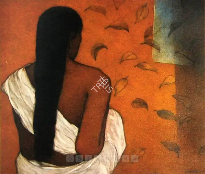 Bhattacharjee, Chandra (Artist). Autumn. Acrylic on canvas, 2001 | Painting | FineArts | 00898941