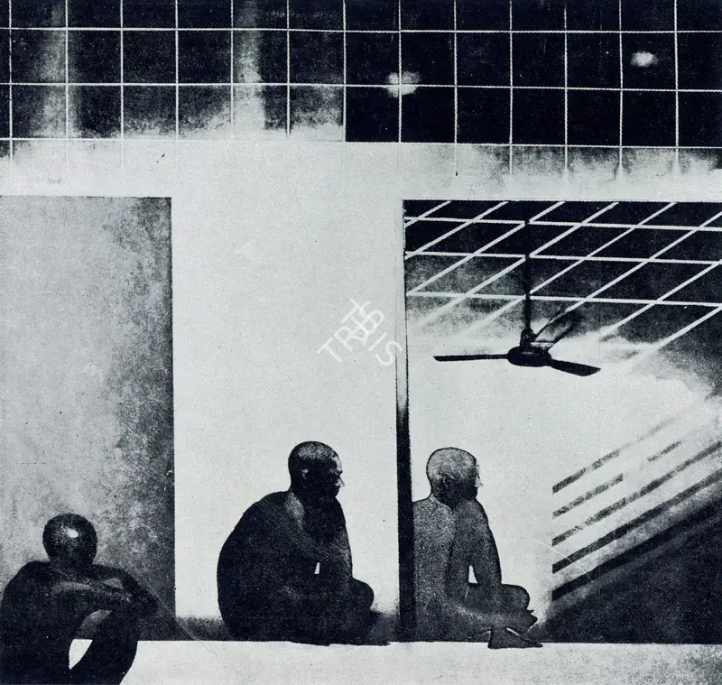 Sud, Anupam (Artist). Thanks to Power. Etching, 1976 | Pictorial Space, 1978 | Graphic Art | FineArts | 00149576
