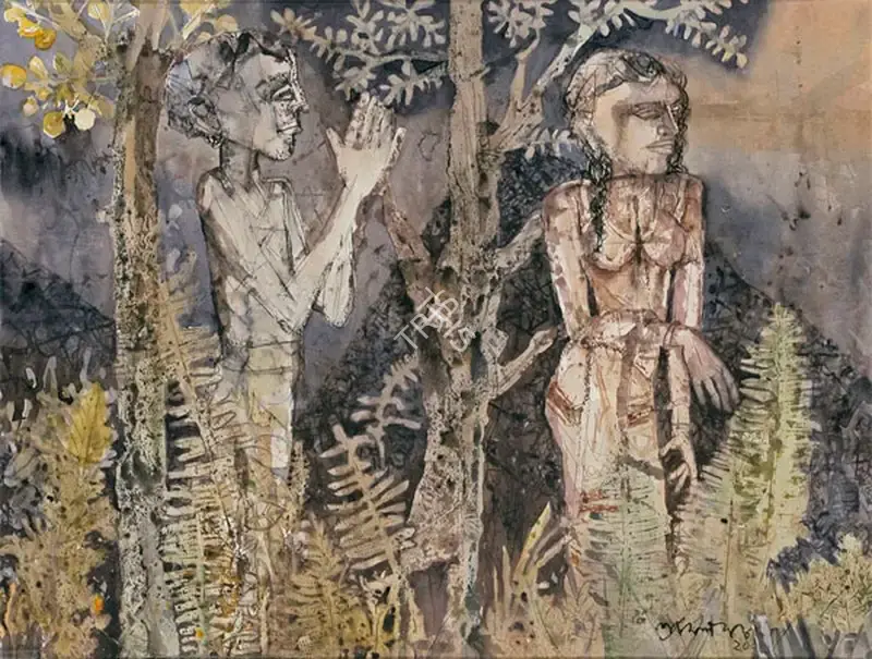 Ray, Shyamal Dutta (Artist). Untitled, 2001 | Painting