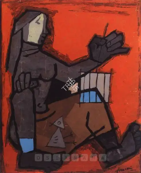 Husain, M.F. (Artist). Bird, n.d. | Painting