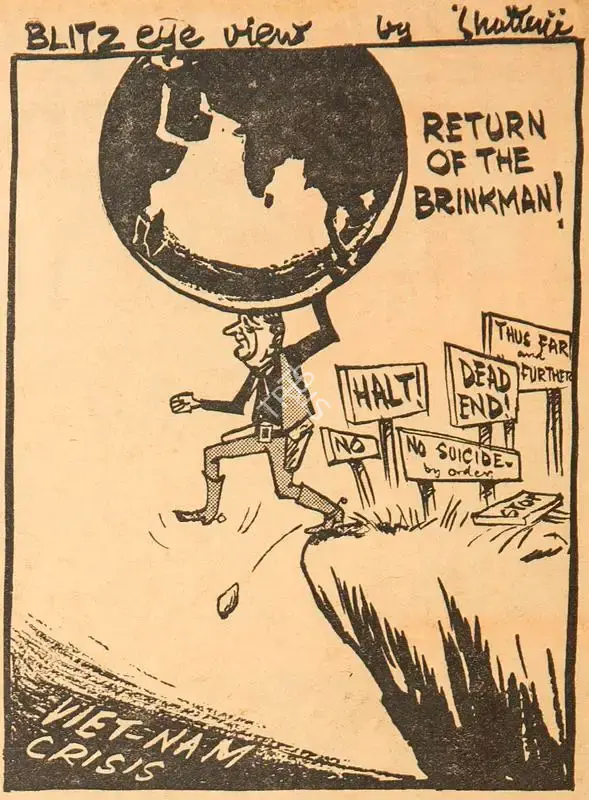Chatterjee, Basu (Cartoonist). Return of the Brinkman !, 1966 | Cartoons
