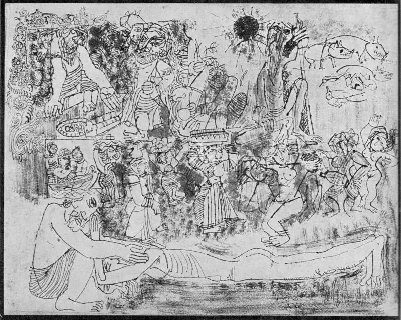 Santhanaraj, A.P. (Artist). Prodigal Son, 1960 | Painting