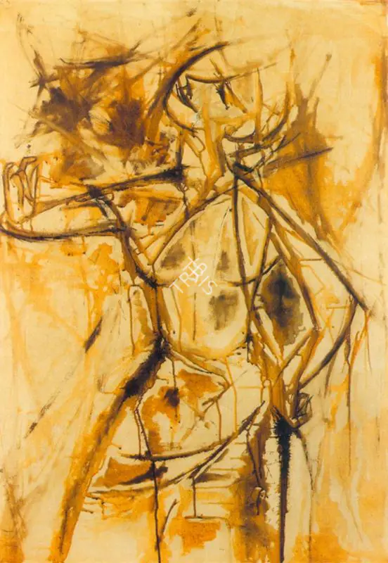 Khanna, Krishen (Artist). Dancer, n.d. | Painting