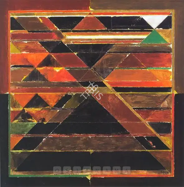 Raza, S.H. (Artist). Encountre. Acrylic on canvas, 1987 | Painting | FineArts | 00756728