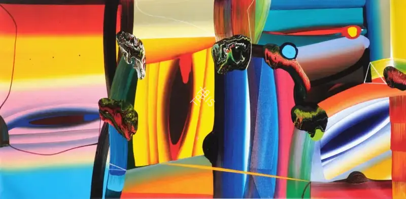 Krishnamachari, Bose (Artist). Stretched Bodies. Acrylic on canvas, n.d. | Painting | FineArts | 00575518