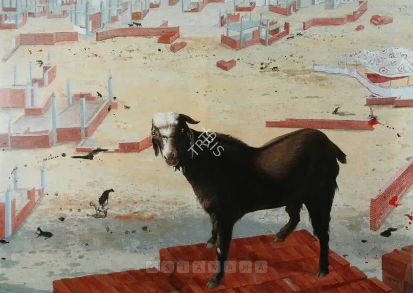 Panda, Jagannath (Artist). An Urban Landscape. Acrylic on canvas, 2005 | Painting  | 00880328