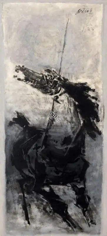 Husain, M.F. (Artist). Horse, 1966 | Painting