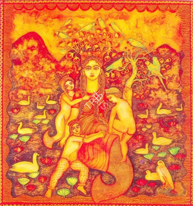 Burman, Jayshri (Artist). Untitled, n.d. | Painting