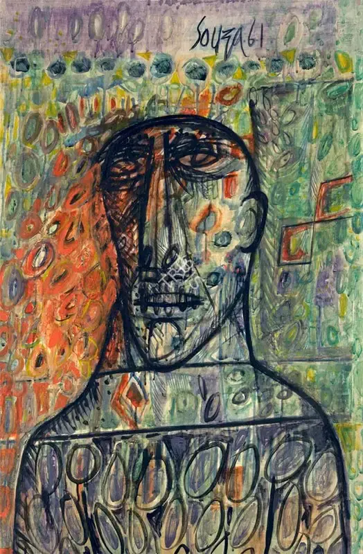Souza, F.N. (Artist). Untitled, 1961 | Painting