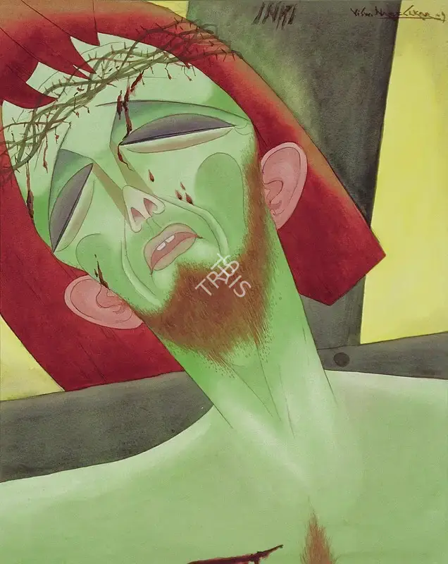 Nageshkar, Vishwanath (Artist). Cry for Humanity, 1949 | Painting