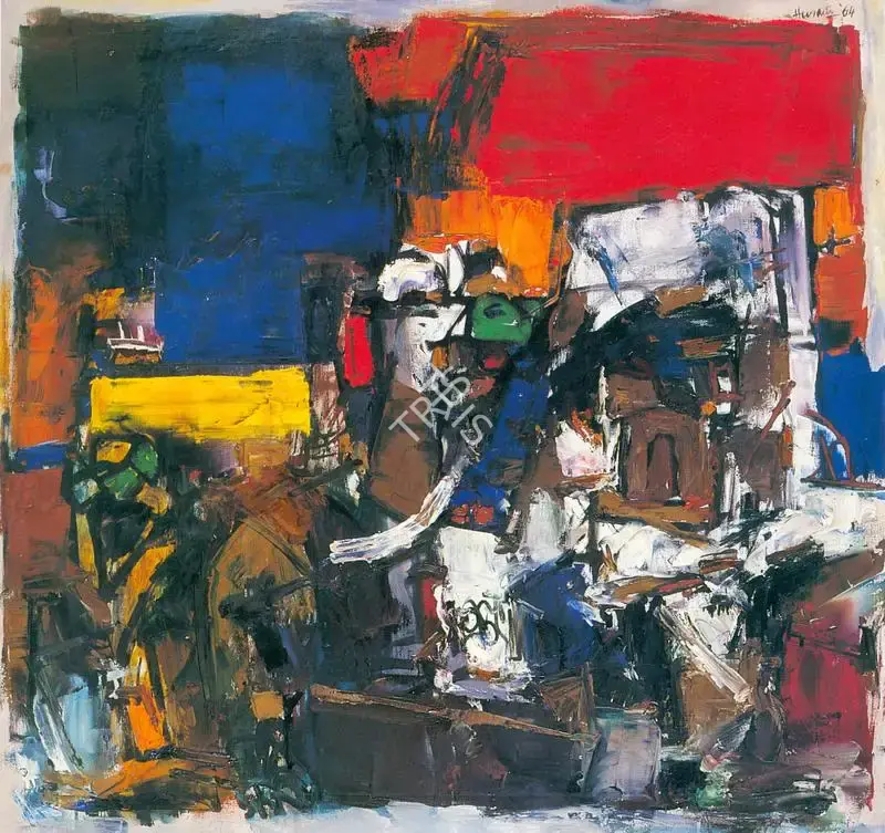 Husain, M.F. (Artist). Chittore Fort, 1964 | Painting