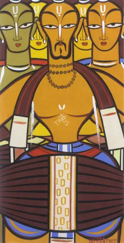 Roy, Jamini (Artist). Sadhus, n.d. | Painting