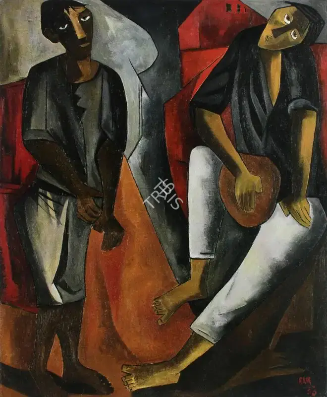 Ramkumar (Artist). Untitled. Oil on canvas, 1956 | Painting  | 00881247