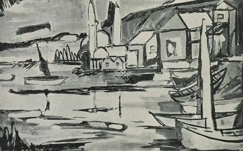 Souza, F.N. (Artist). Landscape, n.d. | Painting