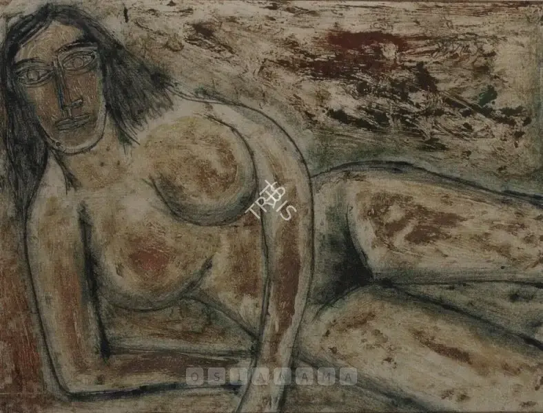 Souza, F.N. (Artist). Reclining Nude, 1956 | Painting