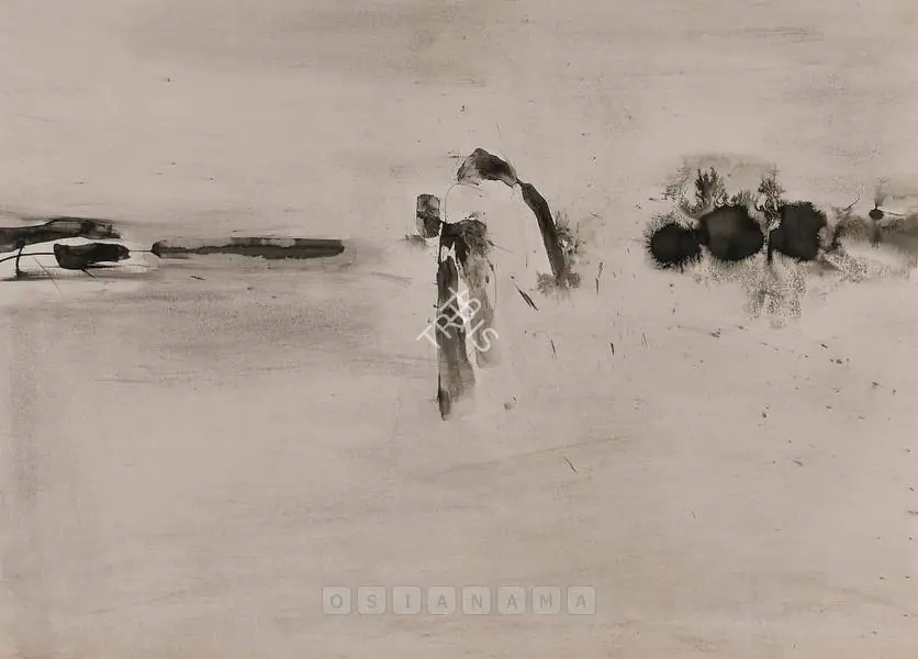 Gaitonde, V.S. (Artist). Untitled. Ink on paper, 1962 | Drawing | FineArts | 00756386