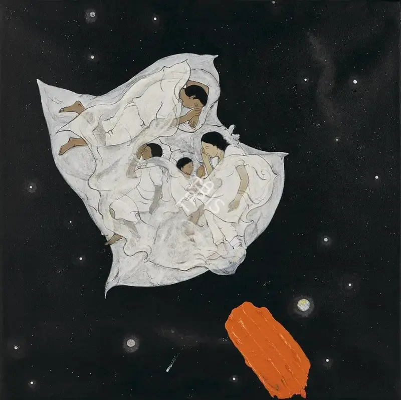 Harsha, N.S. (Artist). Satin. Acrylic on canvas, 2010 | Painting | FineArts | 00643184