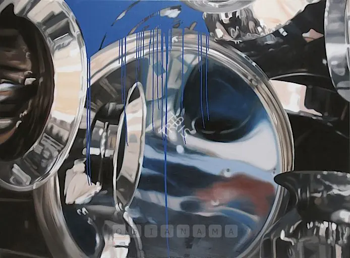 Gupta, Subodh (Artist). Steal 2. Oil on canvas, 2007 | Painting | FineArts | 00575998