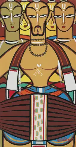 Roy, Jamini (Artist). Untitled (Drummers), n.d. | Painting