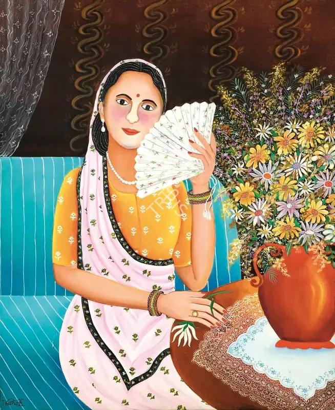 Kanodia, Nayanaa (Artist). Untitled. Acrylic on canvas, n.d. | Painting | FineArts | 00575206