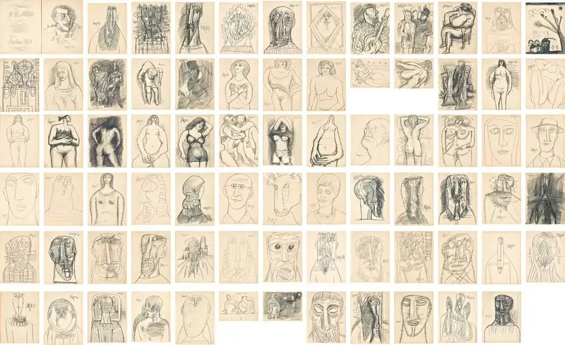 Souza, F.N. (Artist). A Sketchbook from 1961, 1961 | Drawing
