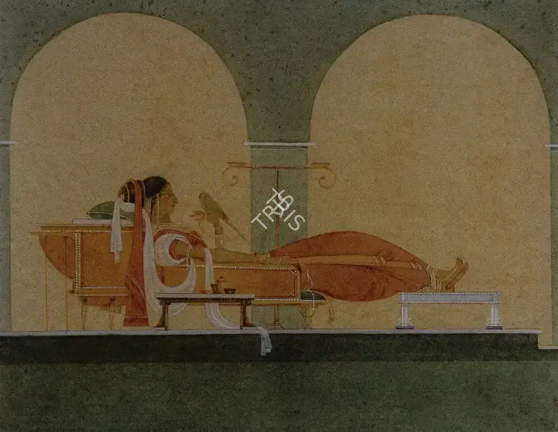Pyne, Ganesh (Artist). Shuo-Rani (The Favourite Queen), 1953 | Painting
