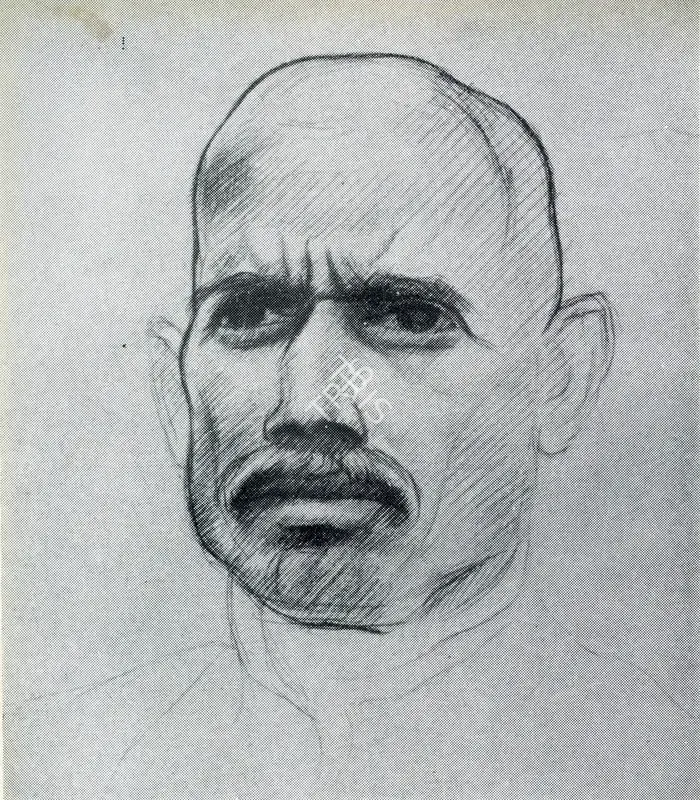 Bhabha, Homi J. (Artist). Sepoy, 1944 | Sketch