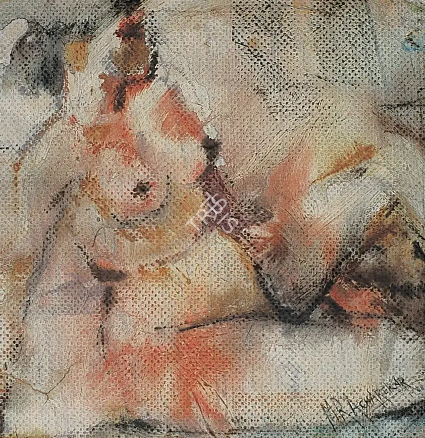 Acharekar, M.R. (Artist). Nude, 1930 | Painting