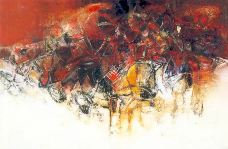 Santosh, G.R. (Artist). Assemblage, 1962 | Painting