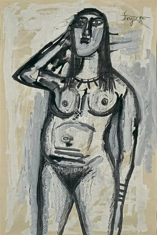 Souza, F.N. (Artist). Nude, 1955 | Painting