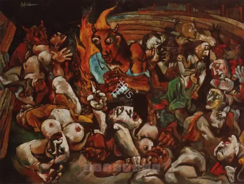Roy, Sajal (Artist). Revelry, n.d. | Painting
