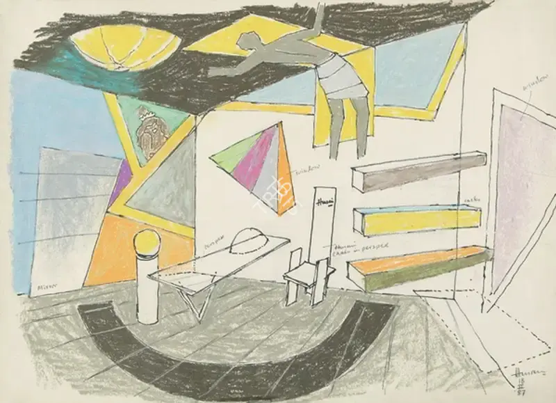 Husain, M.F. (Artist). Untitled, 1987 | Painting