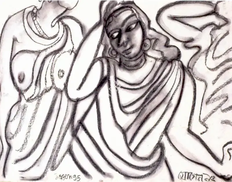 Chowdhury, Jogen (Artist). Untitled, 1995 | Drawing