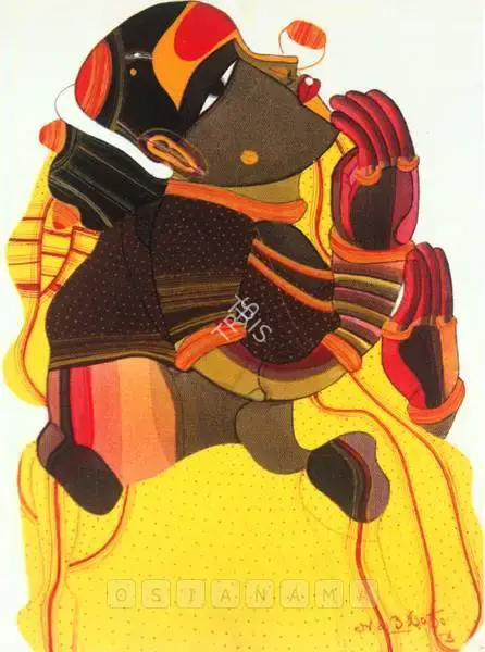 Vaikuntam, Thota (Artist). Untitled. Acrylic on canvas board, 2003 | Painting | FineArts | 00598245