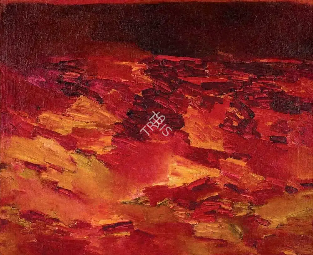 Adimoolam, K.M. (Artist). Mystical Land, 1987 | Painting