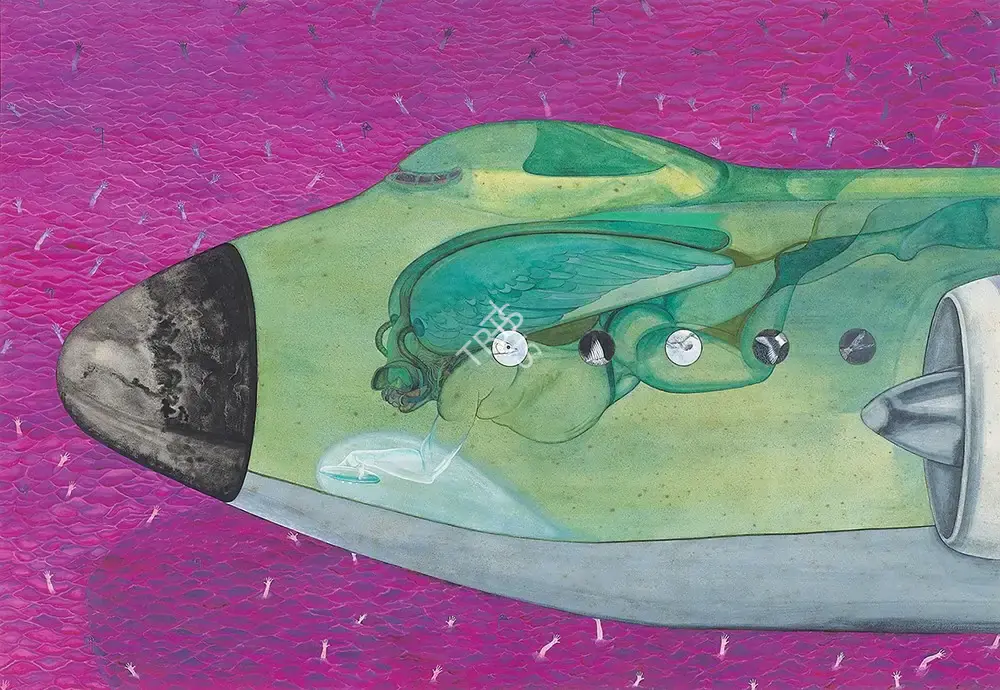 Ray, Anandajit (Artist). Diver For Coustau-Penitance For Non-Bathers, 1999-2000 | Painting