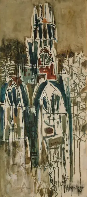 Naidu, Reddeppa (Artist). Untitled. Oil on board, 1964 | Painting | FineArts | 00353589