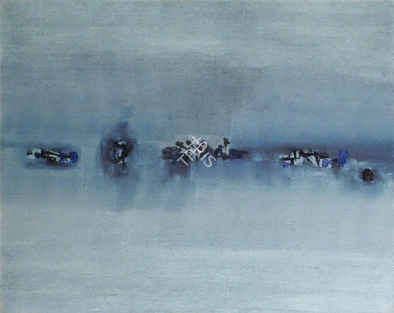 Gaitonde, V.S. (Artist). Untitled. Oil on canvas, 1963 | Painting | FineArts | 00646672