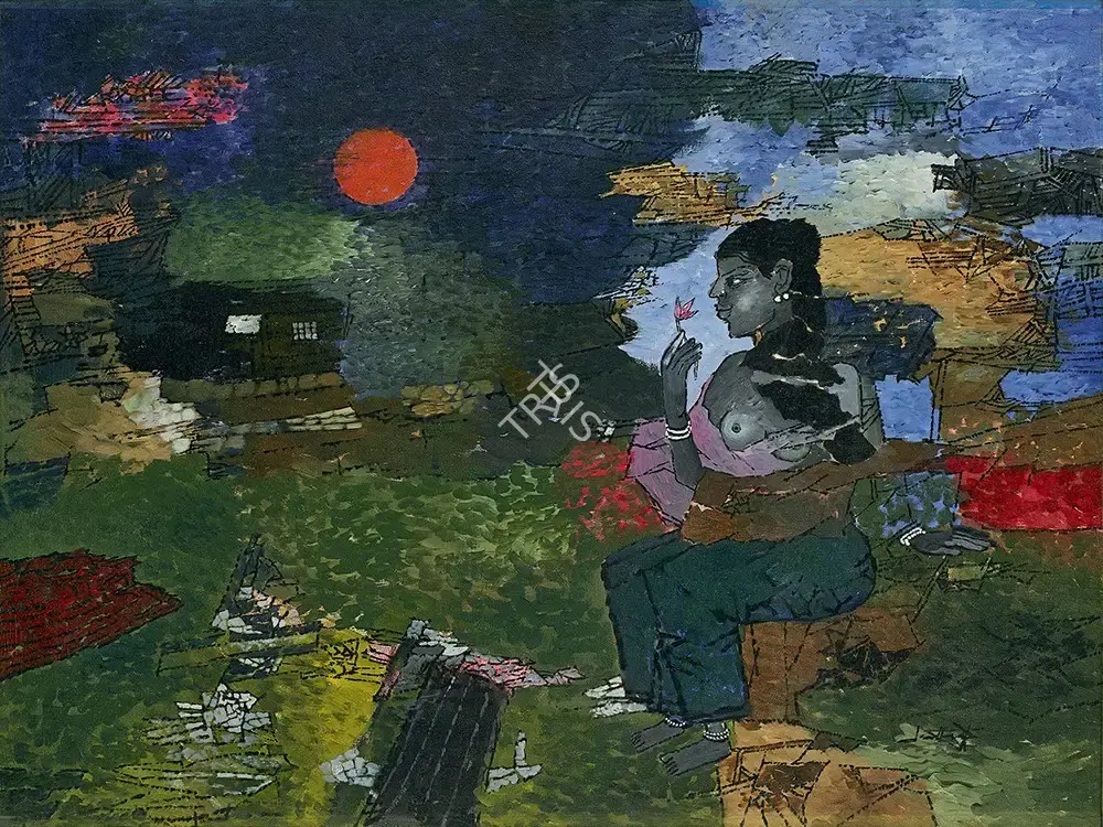 Santhanaraj, A.P. (Artist). Untitled. Acrylic on canvas, n.d. | Painting | FineArts | 00417038