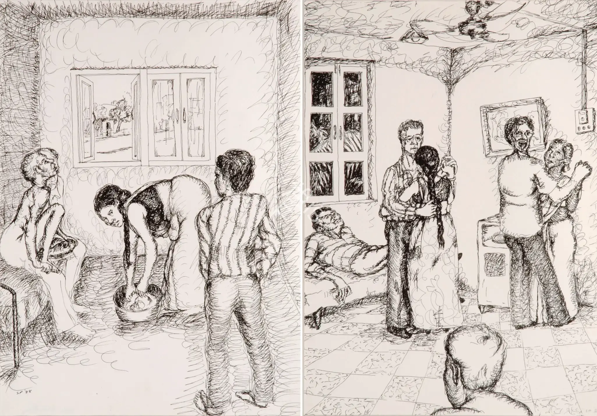 Patwardhan, Sudhir (Artist). Untitled, 1988 | Drawing