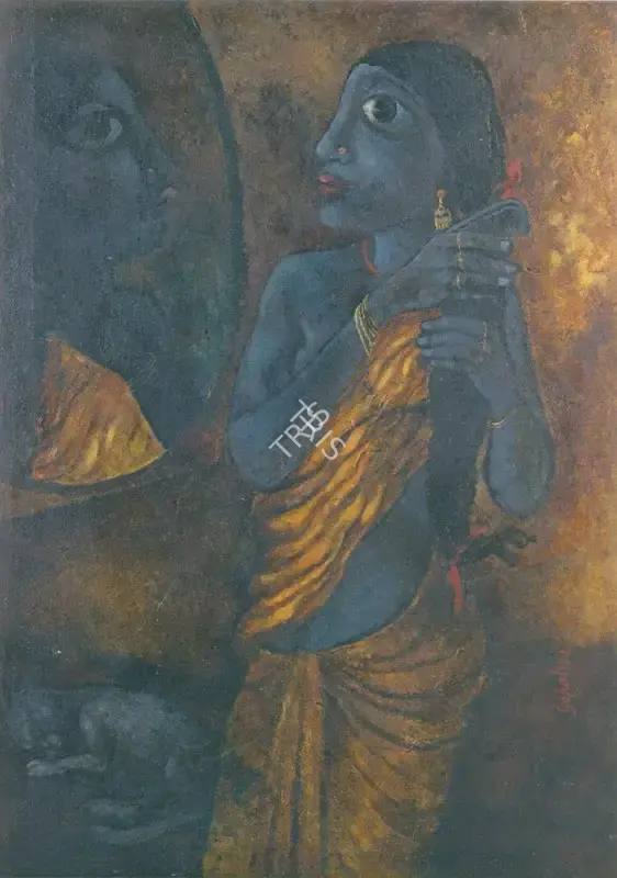 Sanyal, Gopal (Artist). Preparation for the Night. Oil on canvas, 1977 | Painting | FineArts | 00375471