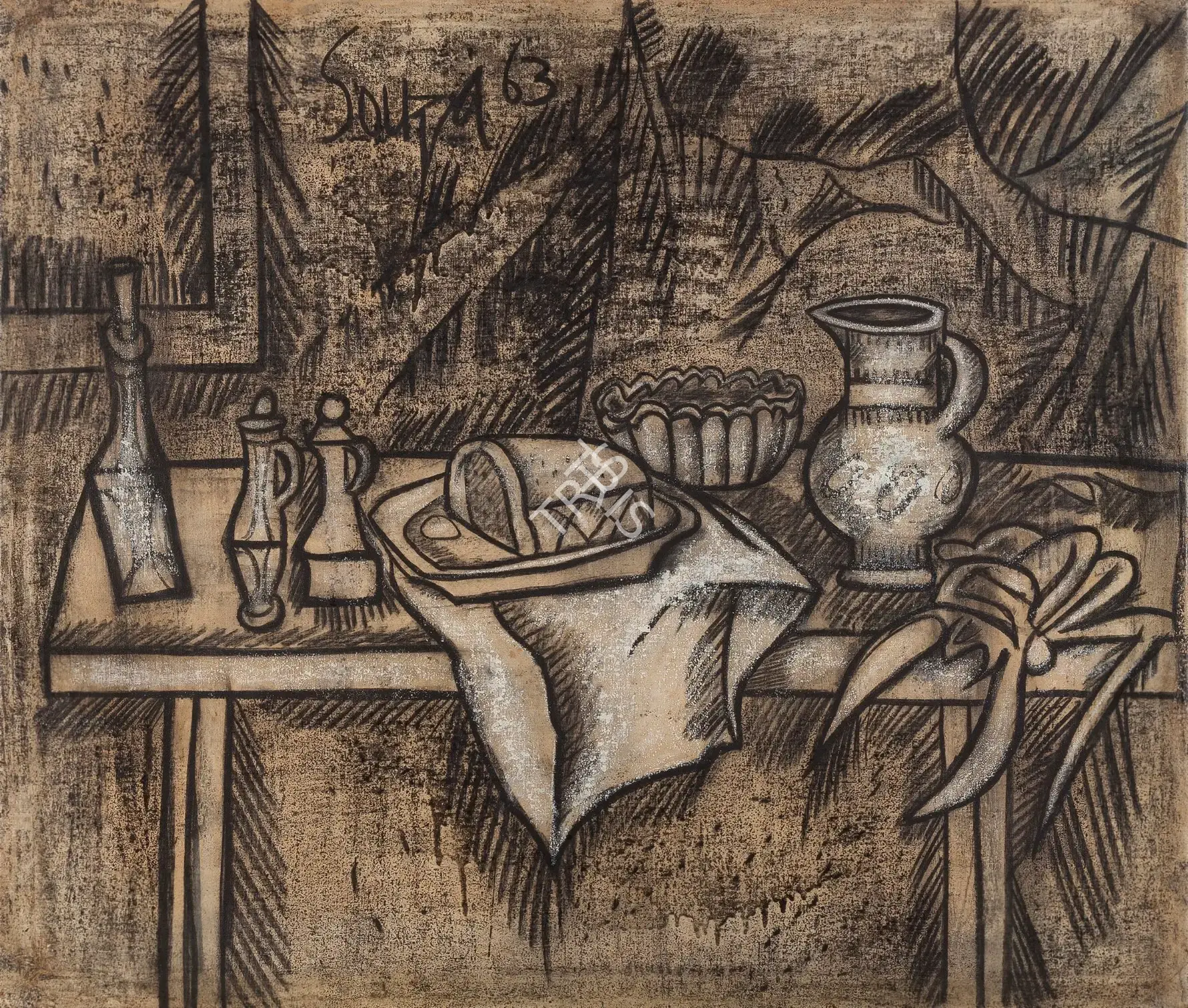 Souza, F.N. (Artist). Untitled, 1963 | Painting