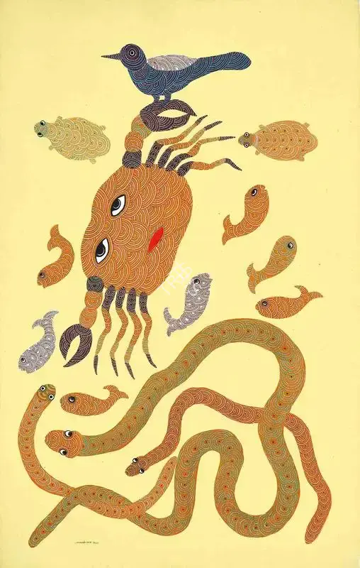 Shyam, Jangarh Singh (Artist). Untitled. Acrylic on canvas, 2000 | Painting | FineArts | 00603294