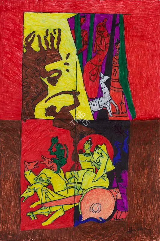 Husain, M.F. (Artist). Untitled (Ramayana), n.d. | Painting