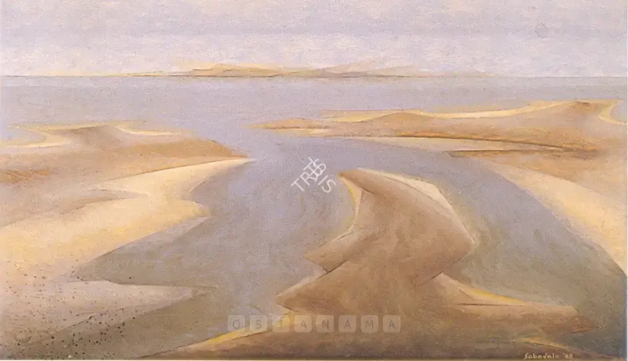 Sabavala, Jehangir (Artist). The Estuary II. Oil on canvas, 1968 | Painting  | 00878124
