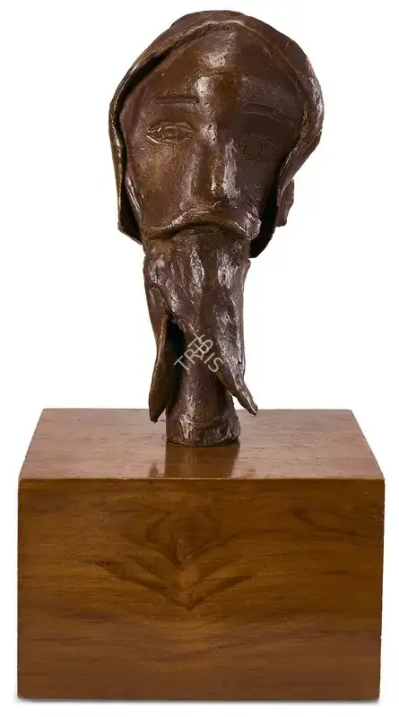 Hore, Somnath (Artist). Bust Of Rabindranath Tagore, 1986 | Sculpture