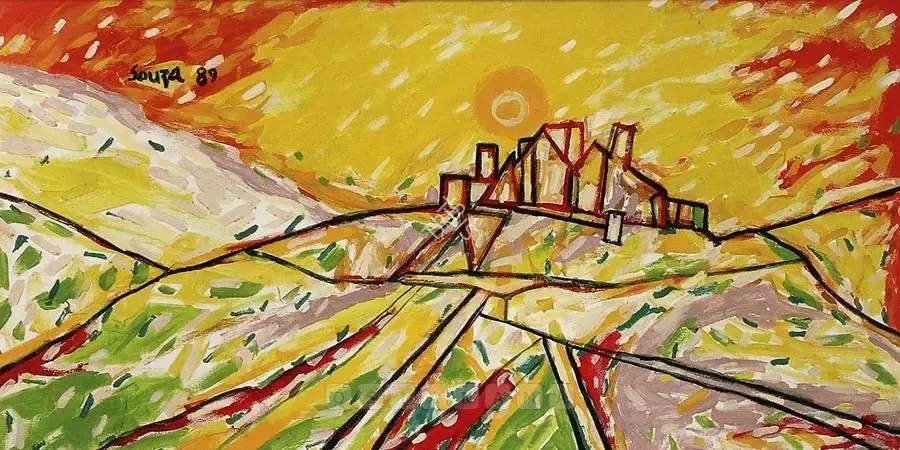 Souza, F.N. (Artist). Untitled. Acrylic on canvas, 1989 | Painting | FineArts | 00376019