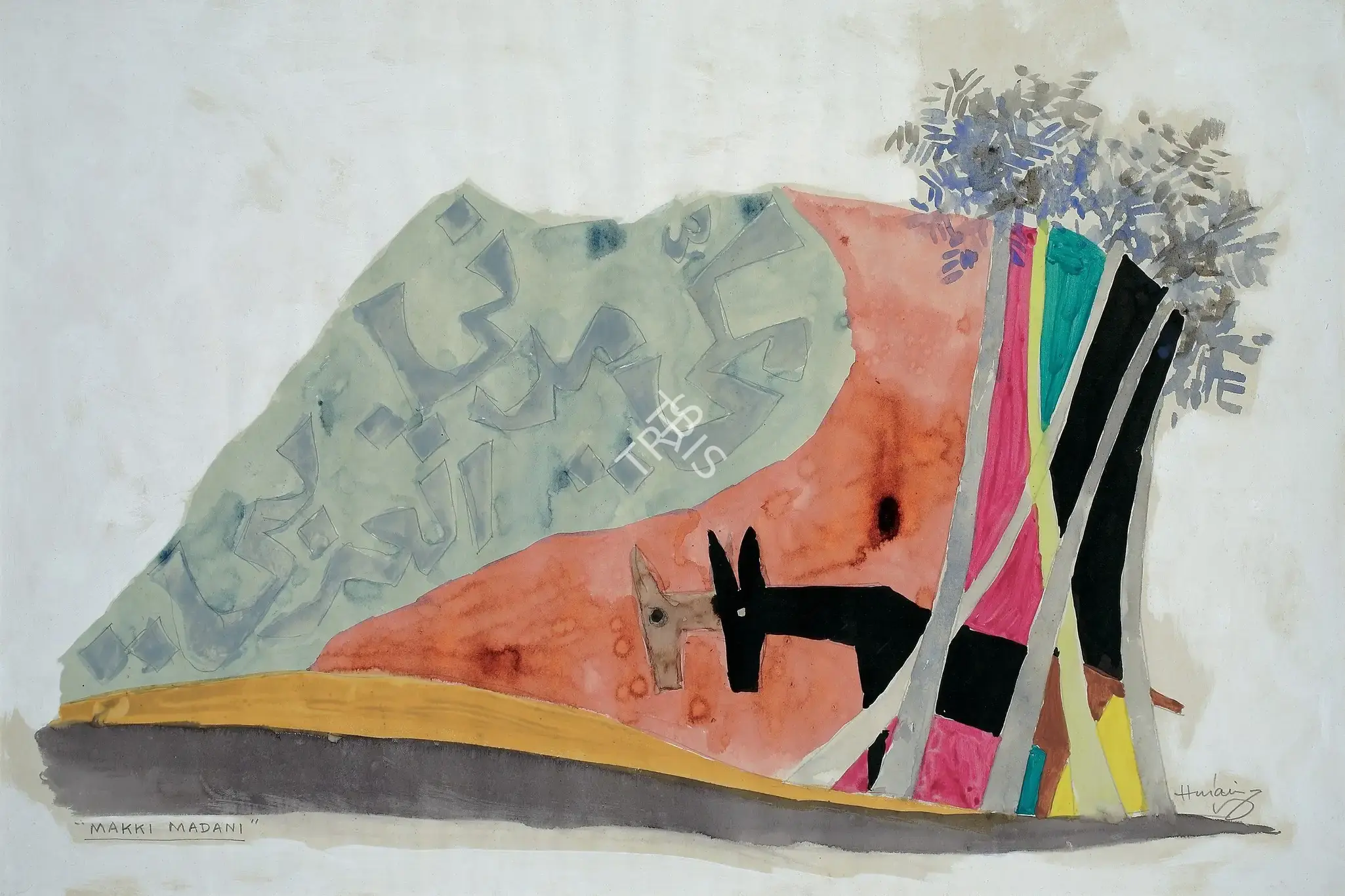 Husain, M.F. (Artist). Makki Madani, n.d. | Painting