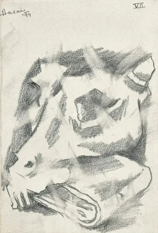 Husain, M.F. (Artist). Untitled, 1994 | Drawing