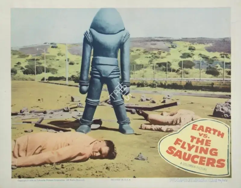 Jackman Jr., Fred (Cinematographer), Earth vs. the Flying Saucers, 1956 | Lobby Card | CinemaEducation | 00790391